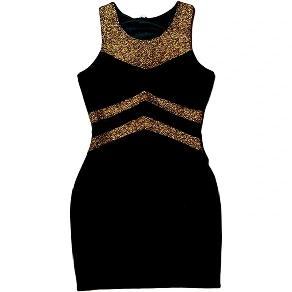 Dresses | Black And Gold Dress | Poshmark